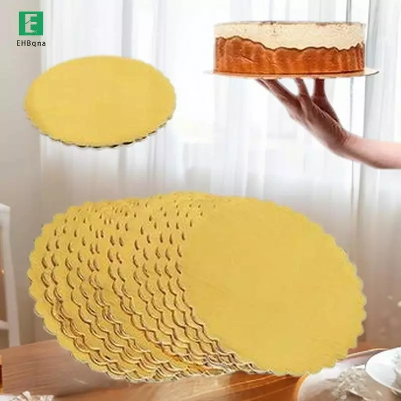 10 Bảng Bánh Nhẫn Vàng Trắng, Tông Đế Bánh 6/8/10/12 Inch Cho Bánh Nướng Mới