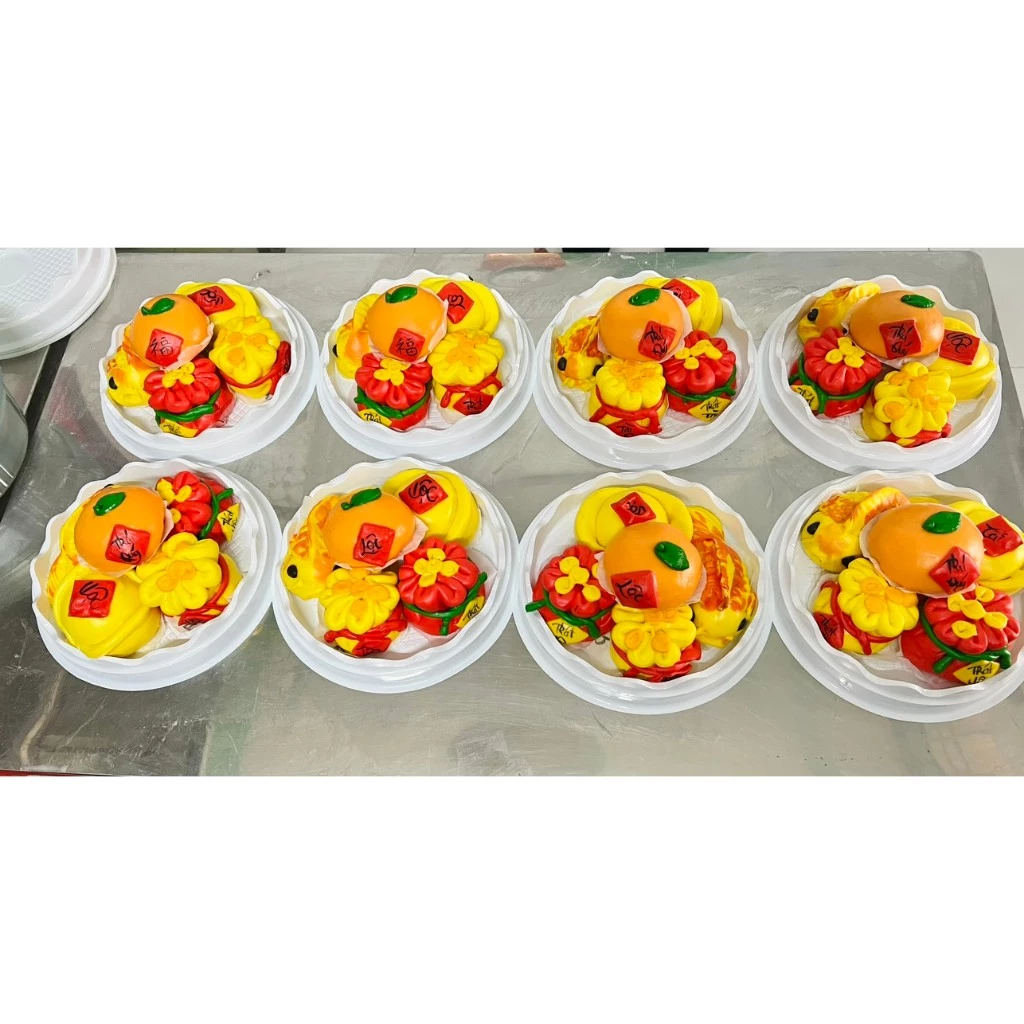 Bánh bao phú quý tài lộc – Set 5 bánh ngọt dành cho lễ cúng và sự kiện