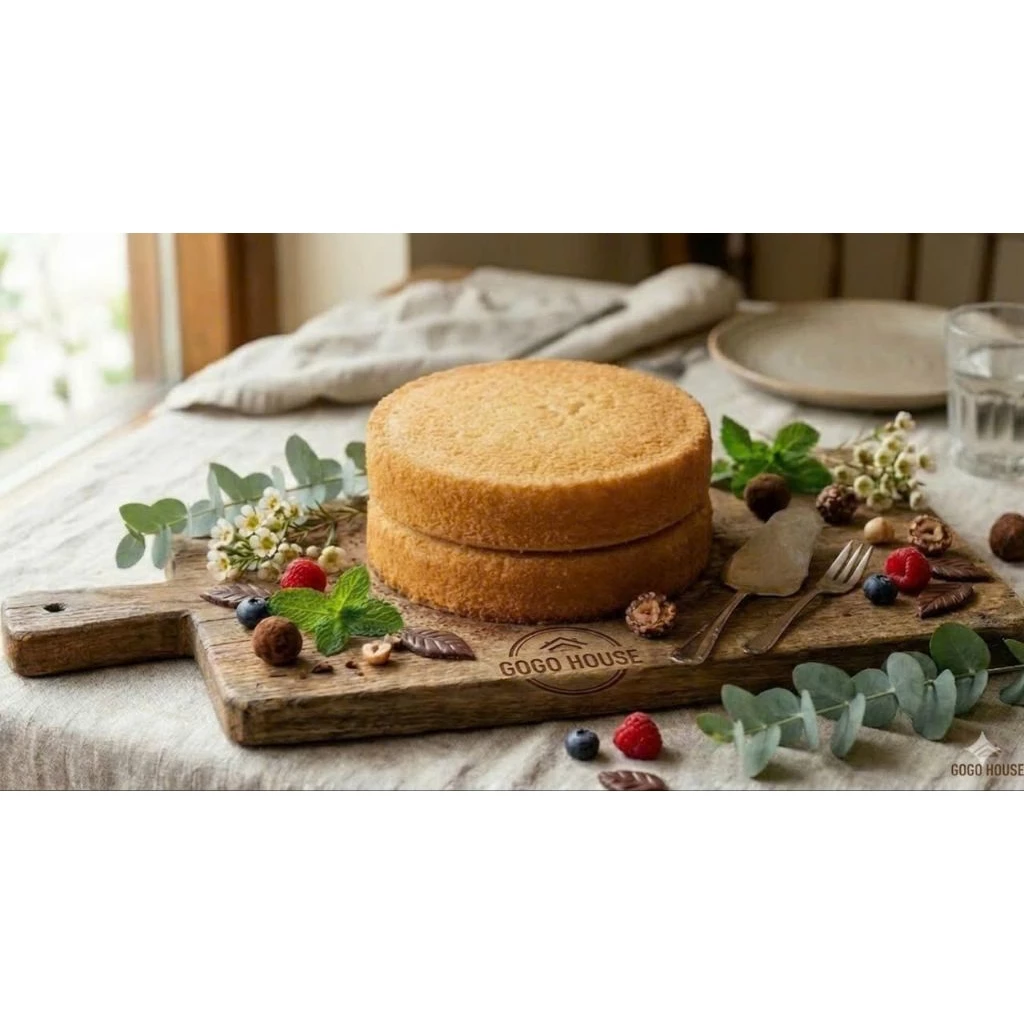 Bánh Bông Lan Cao Cấp 20cm: Sử dụng cho Bánh Kem và Bánh Trứng Muối