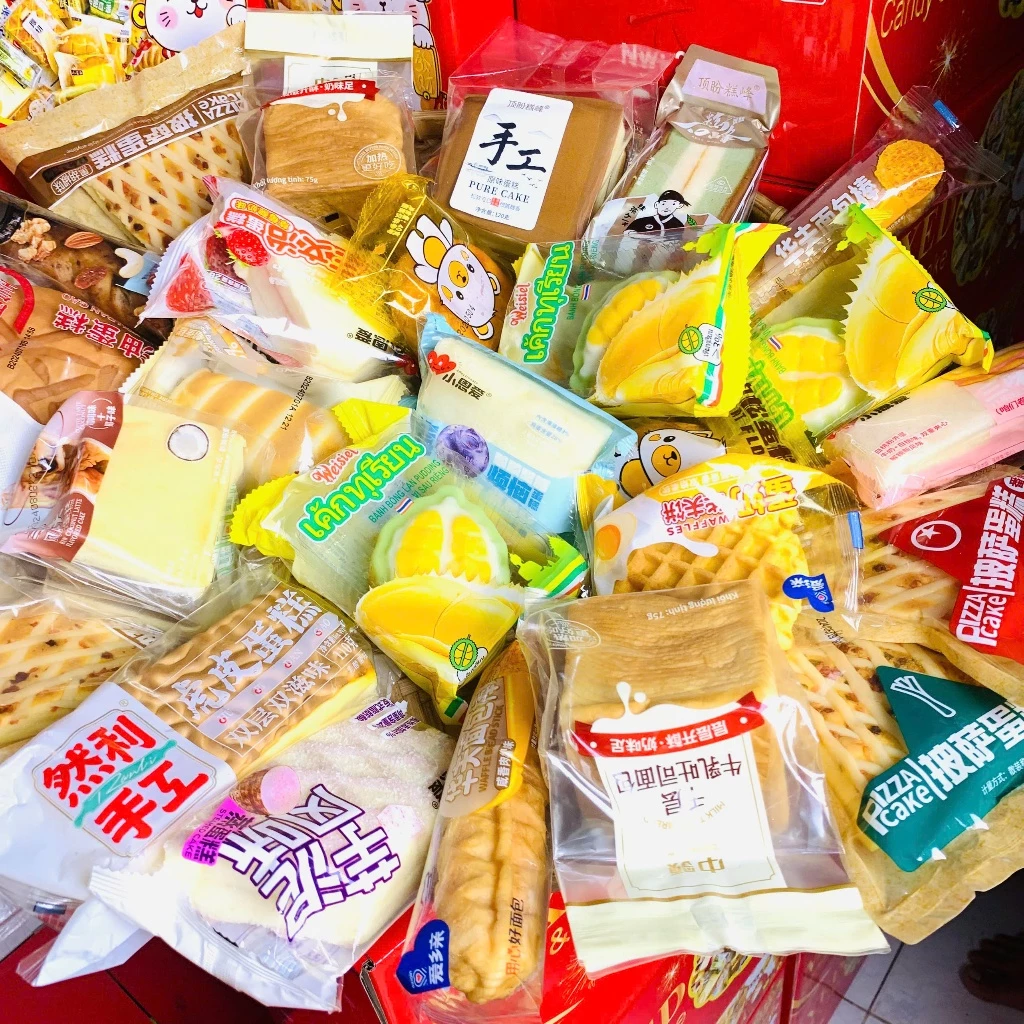 Bánh mix đủ loại 1kg3: 14-18 bánh chọn lựa, bông lan Đài Loan vị DMN House P6