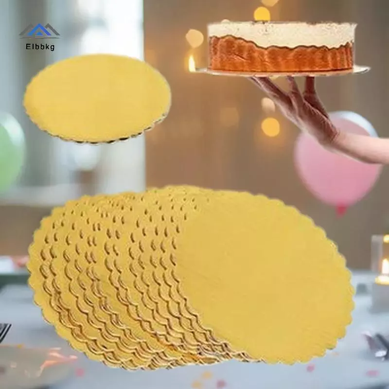 Bánh Nhẫn Vàng Trắng ELBBKG 10 Chiếc, Đa Kích Thước 6/8/10/12 Inch