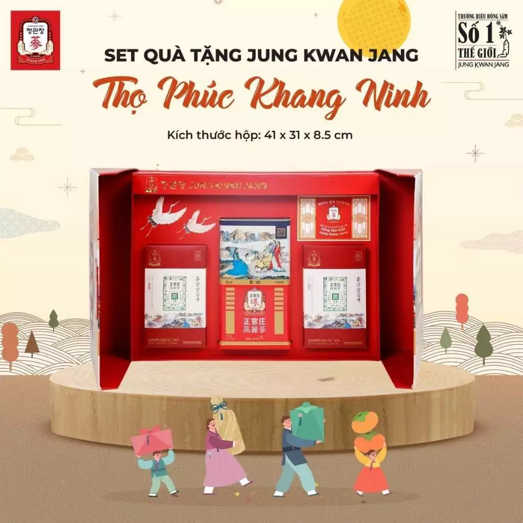 Bộ Quà Tặng Hồng Sâm Cao Cấp VVIP Thọ Phúc Khang Ninh – Chính Hãng, Đẳng Cấp Sức Khỏe