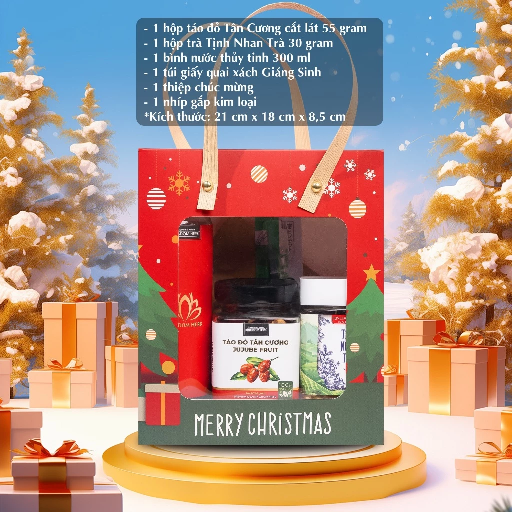 Bộ quà tặng Noel Giáng Sinh Saffron Kingdom Herb ý nghĩa cho người thân
