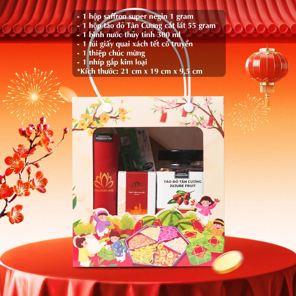 Bộ quà tặng sức khỏe cao cấp từ Kingdom Herb, set quà tặng chính hãng hàng đầu