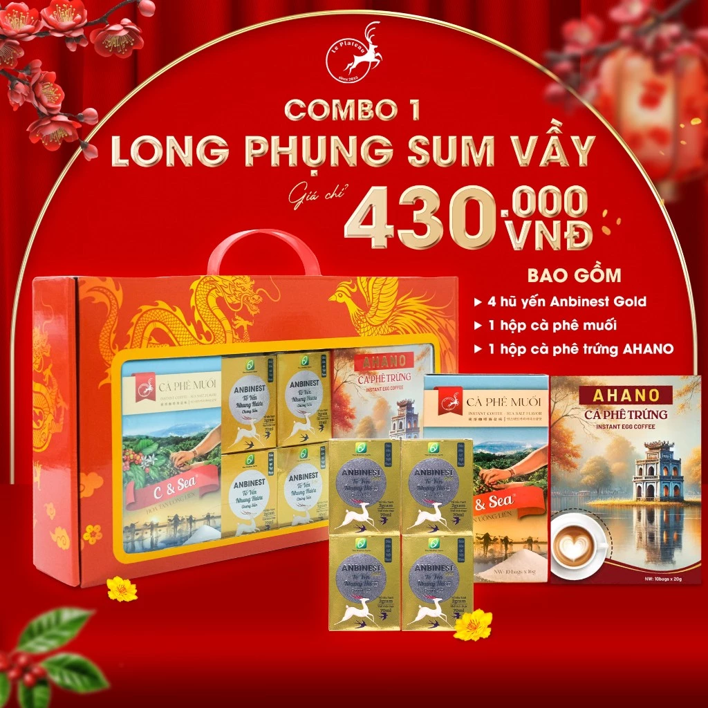 Bộ Quà Tết 2025: Set Quà Tặng Long Phụng Sum Vầy, Rừng Vàng Biển Bạc
