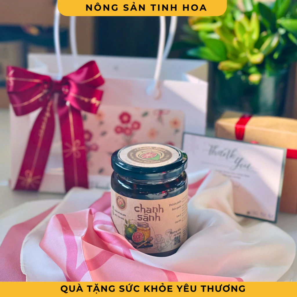 [Hỏa tốc] Set quà chanh quất sành tặng khăn lụa, thìa gỗ, thiệp xinh xắn
