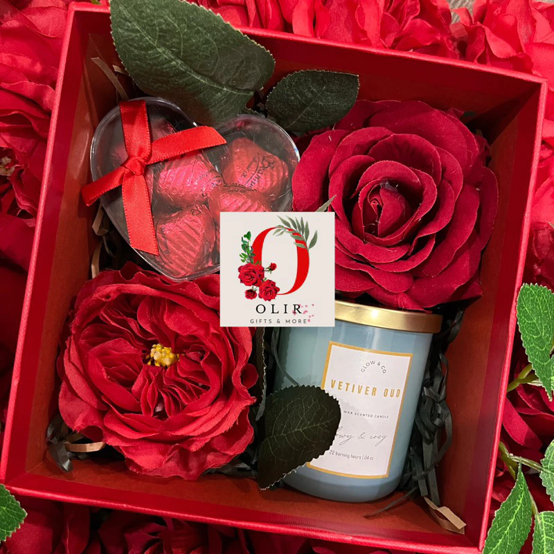 Hộp quà socola Valentine nến – Set quà tặng ngọt ngào cho bạn gái
