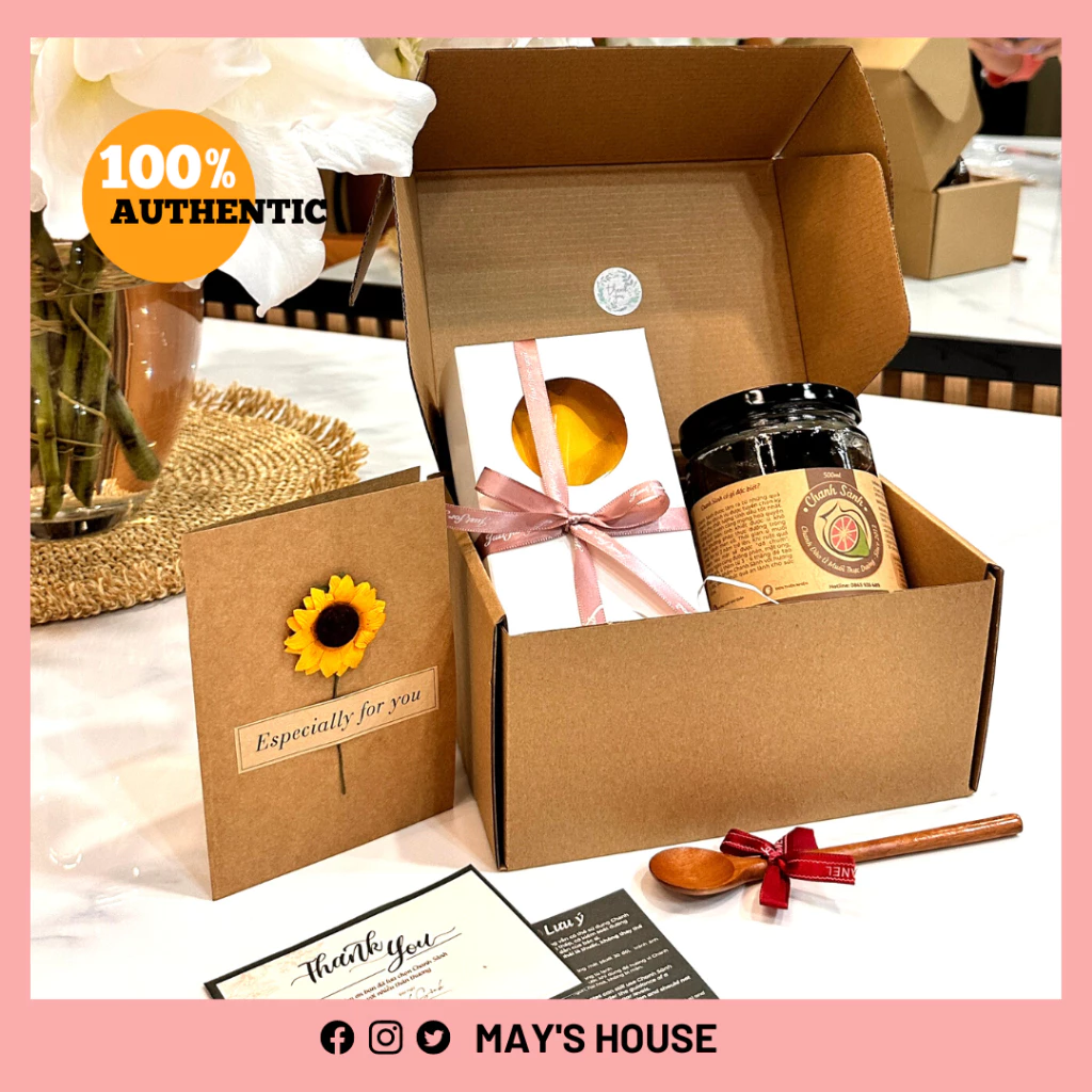 Hộp quà tặng Chanh sành và Chanh đào ủ muối mật ong cho nhiều dịp đặc biệt