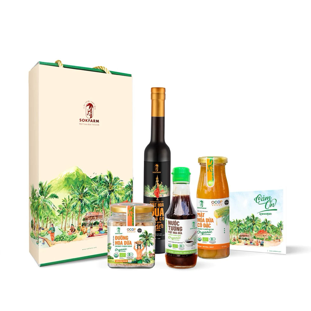 Hộp Quà Tặng Organic Hạnh Phúc Sokfarm – Sản Phẩm Tự Nhiên