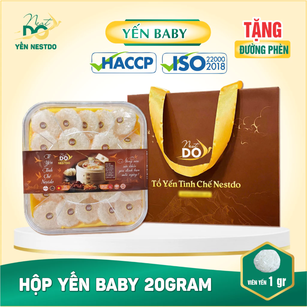 Hộp quà tặng yến baby 20g: Ý nghĩa tặng mẹ, bạn gái, người thân