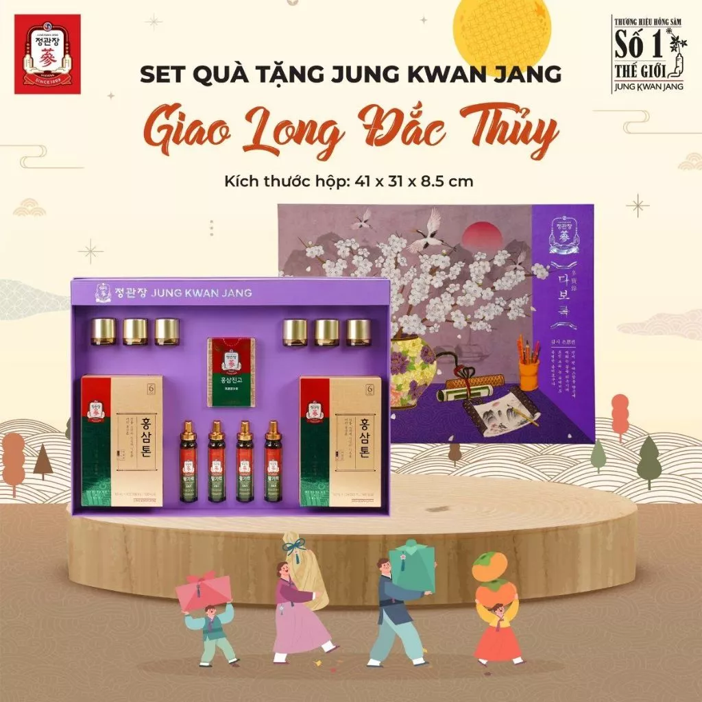 Quà Tặng Sức Khỏe Chính Hãng KGC Hồng Sâm Cao Cấp Giao Long Đắc Thuỷ