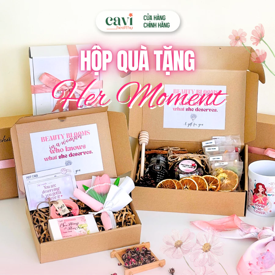Quà tặng trà thảo mộc, mật ong Her Moment cho bạn bè, người thân, đồng nghiệp
