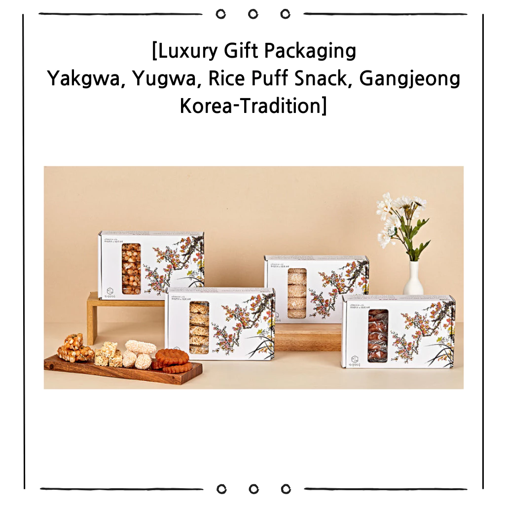 Set Bánh Truyền Thống Hàn Quốc Yakgwa, Yugwa, Gangjeong – Quà Tặng Ngày Của Mẹ, Sinh Nhật, Cảm Ơn