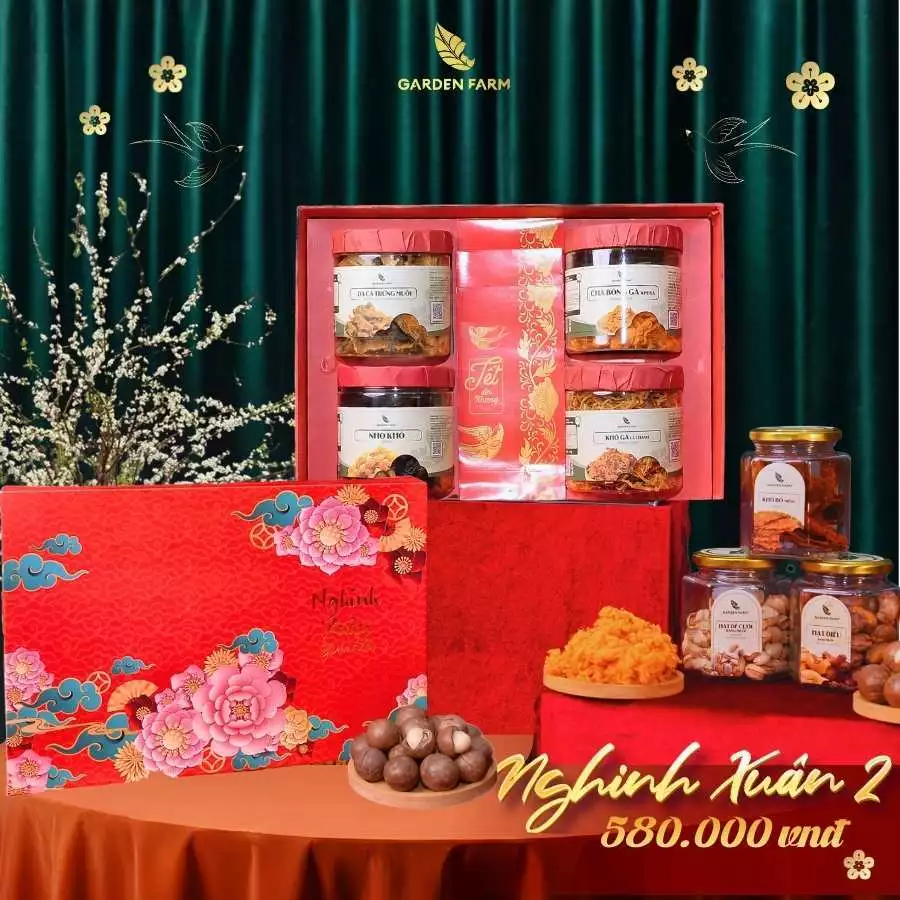 Set quà tặng Nghinh Xuân 2 Garden Farm – Quà tặng cao cấp cho người thân
