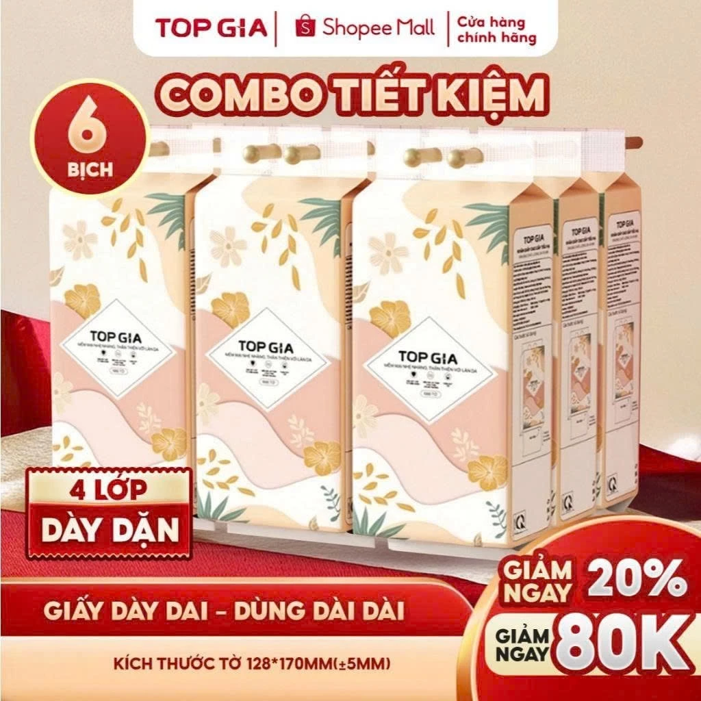 Khăn giấy vệ sinh treo tường Tiểu Hạ 1000 tờ từ bột gỗ thiên nhiên